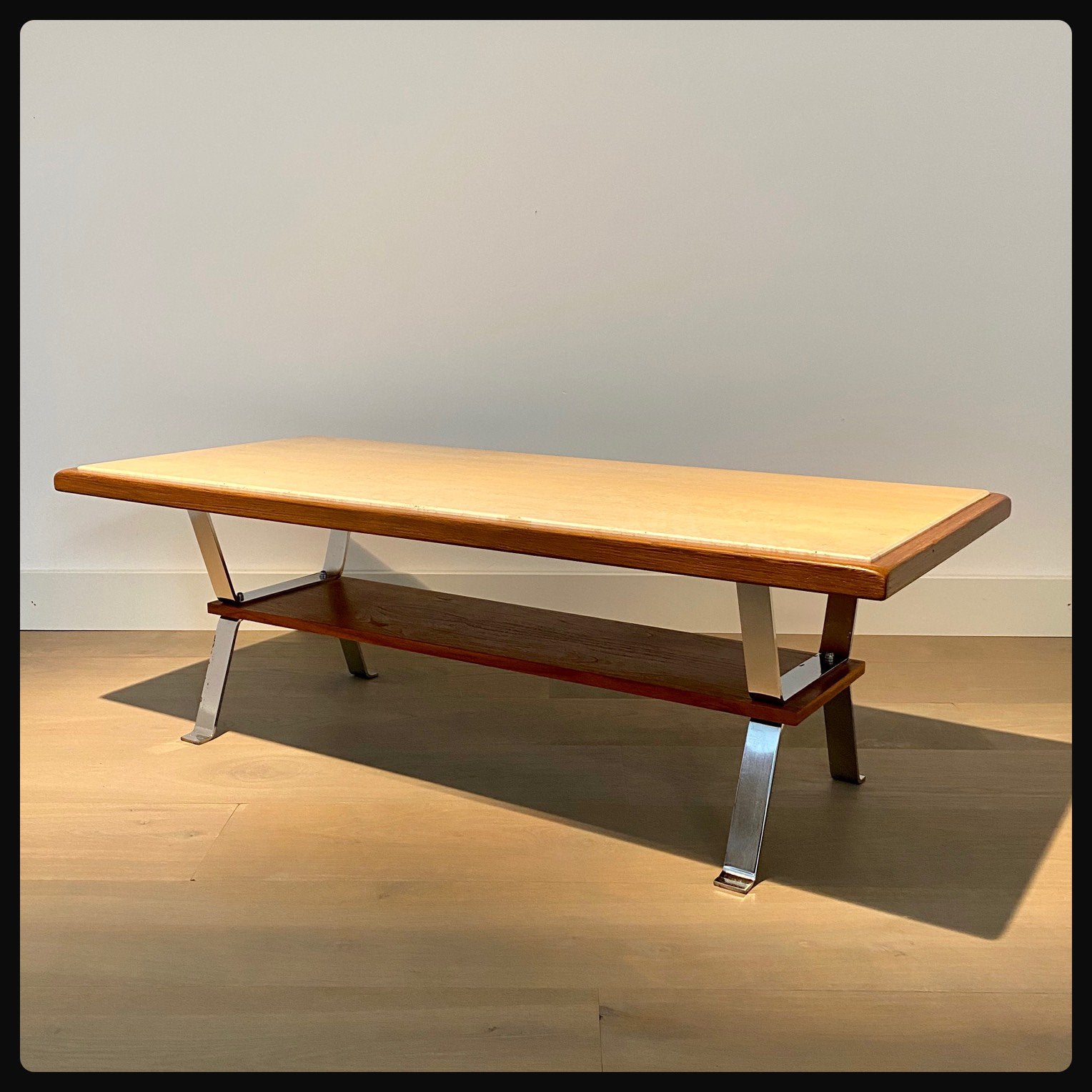 Vintage Salontafel, Gebruikt, 100 tot 150 cm, Overige materialen, Mid centjury