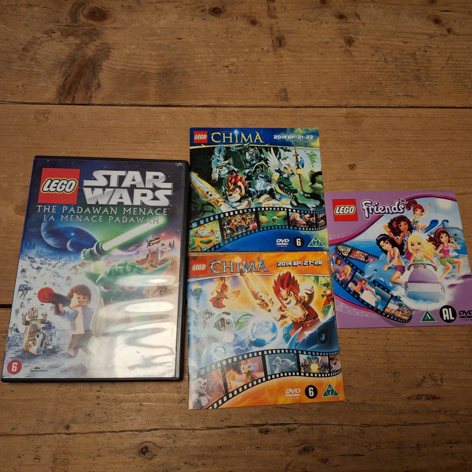 Lego DVD's: Star Wars, Chima en Friends, Gebruikt, Animatie, Vanaf 6 jaar, Film