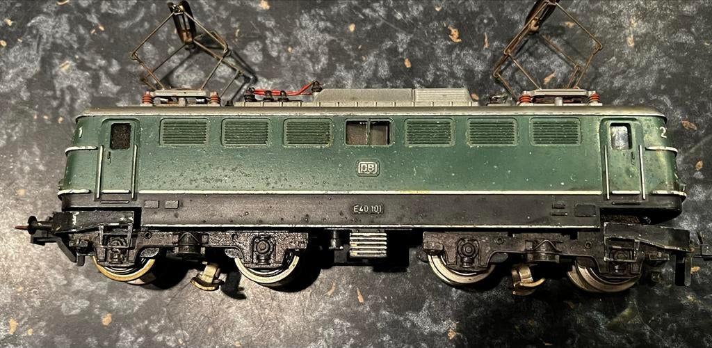 Trix E40 101 Locomotief - DB Groen, Hobby en Vrije tijd, Modeltreinen | H0, Ophalen, Gebruikt, Trix, Analoog