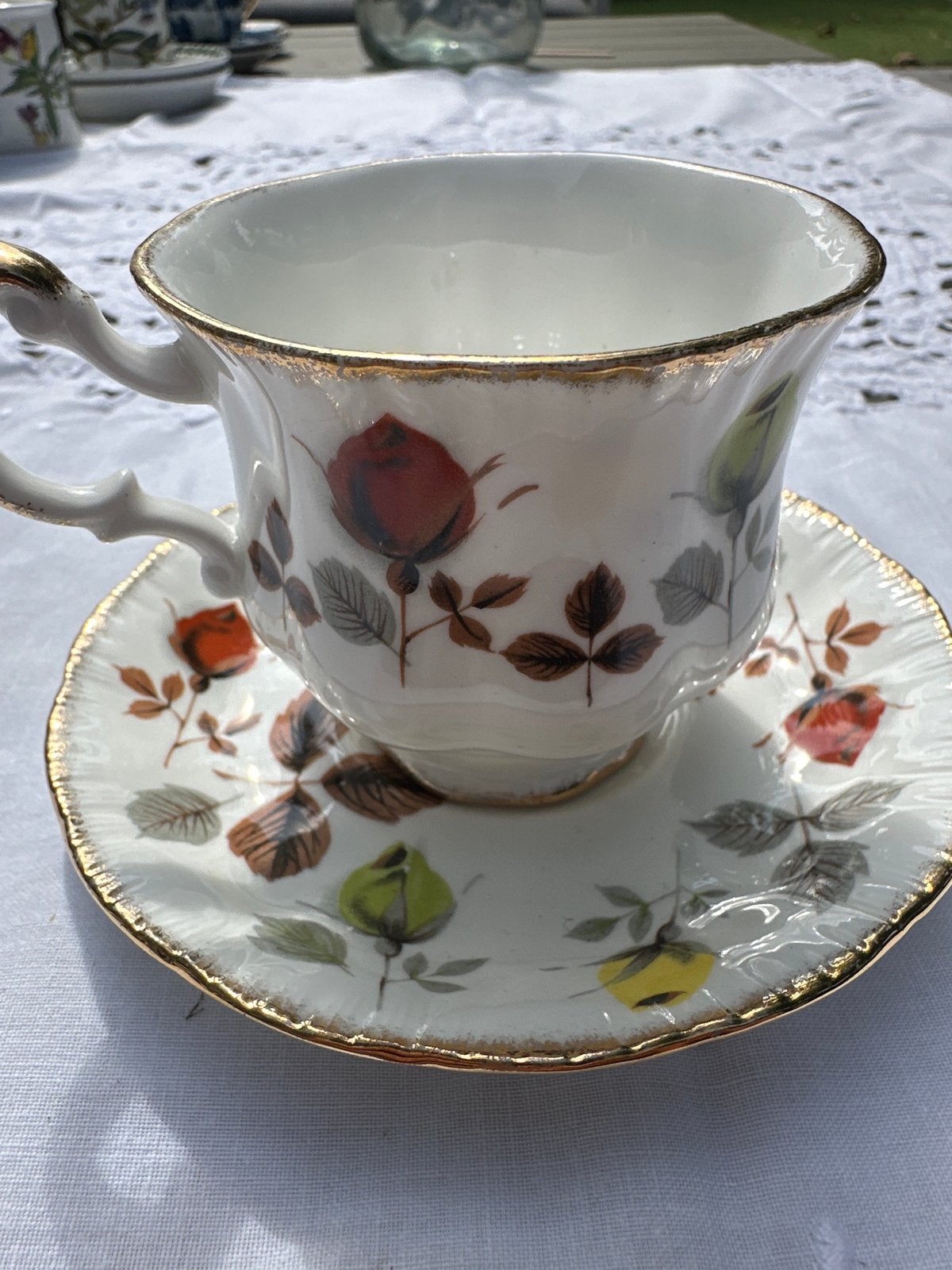 Royal Adderley theekop en schotel - Fine Bone China, Ophalen of Verzenden
