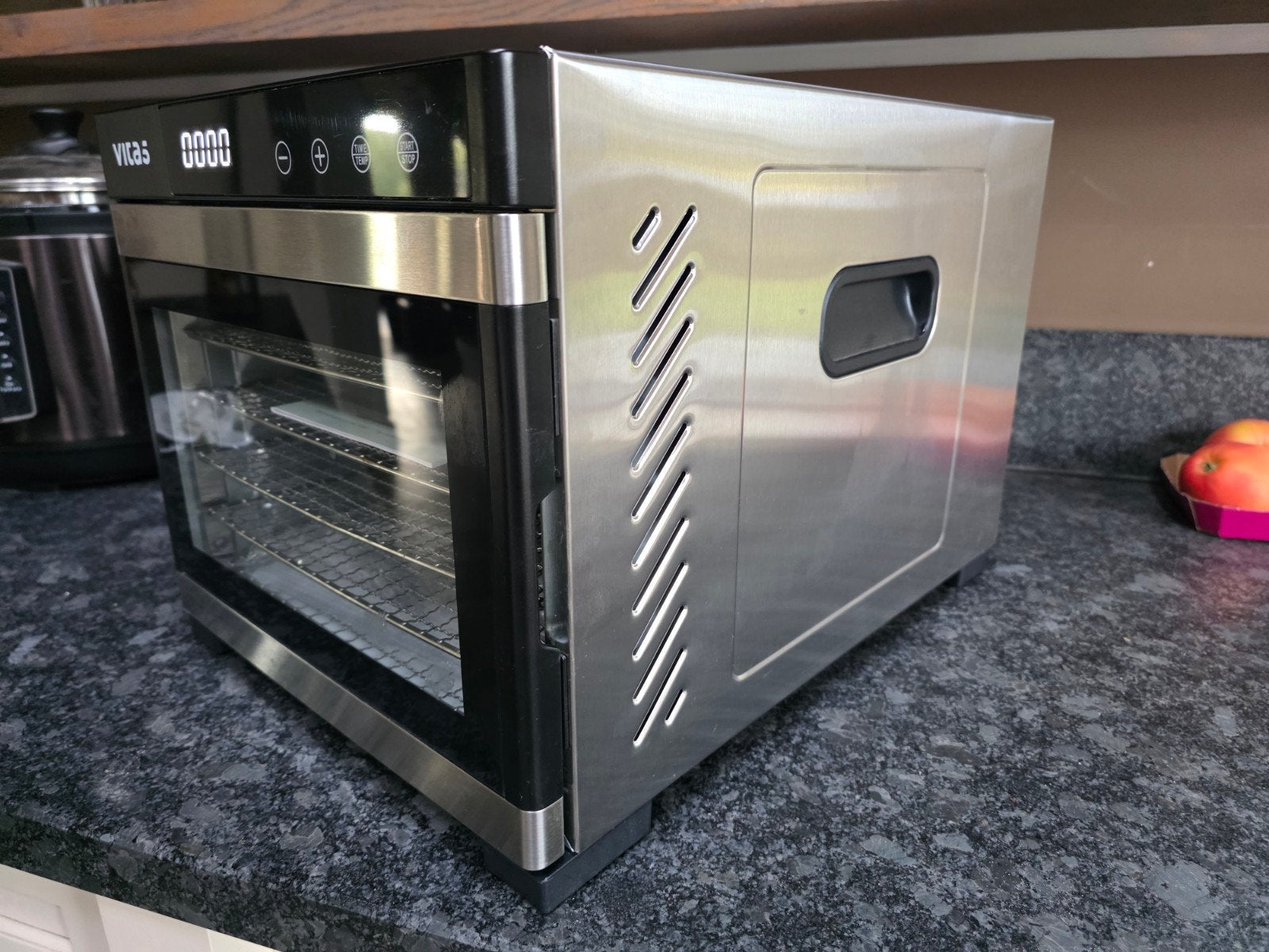 Vita5 Dehydrator 6 - Voedseldroger met 6 RVS laden, Witgoed en Apparatuur, Ophalen of Verzenden, Zo goed als nieuw