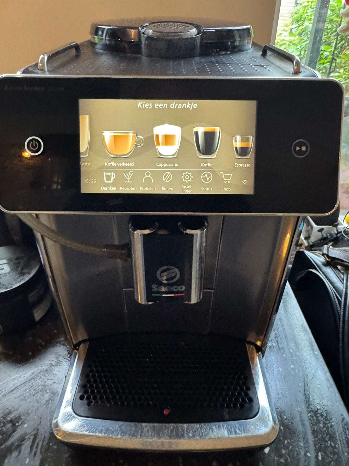 Saeco GrandAroma de luxe te koop, Witgoed en Apparatuur, Ophalen, Espresso apparaat, Koffiebonen, Zo goed als nieuw