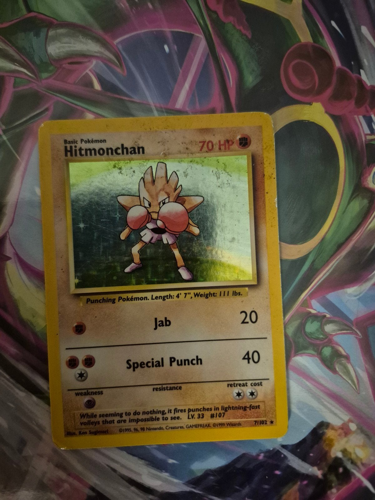 Hitmonchan 7/102, Ophalen of Verzenden
