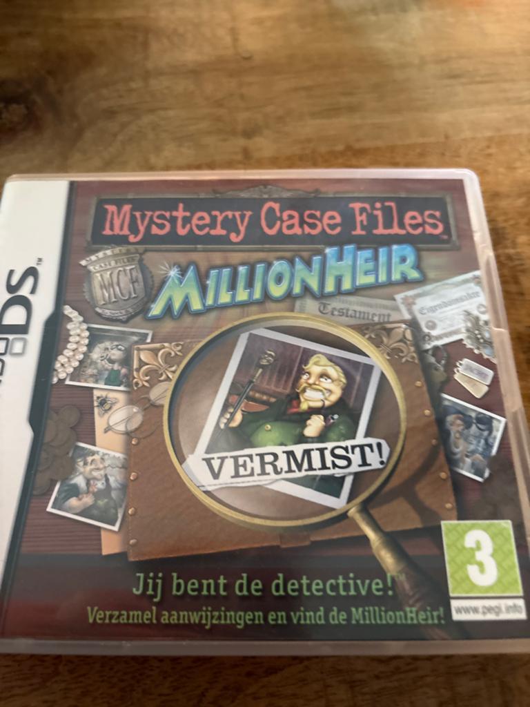 Mystery Case Files MillionHeir Nintendo DS, Puzzel en Educatief, Gebruikt, Verzenden, 1 speler