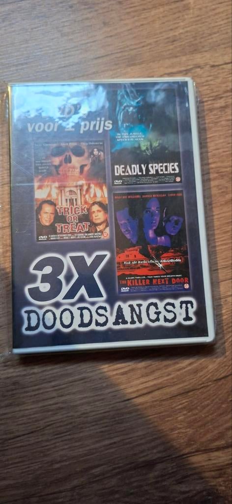 3x Doodsangst DVD Boxset - Horrorfilms, Cd's en Dvd's, Dvd's | Horror, Gebruikt, Overige genres, Vanaf 16 jaar, Ophalen of Verzenden