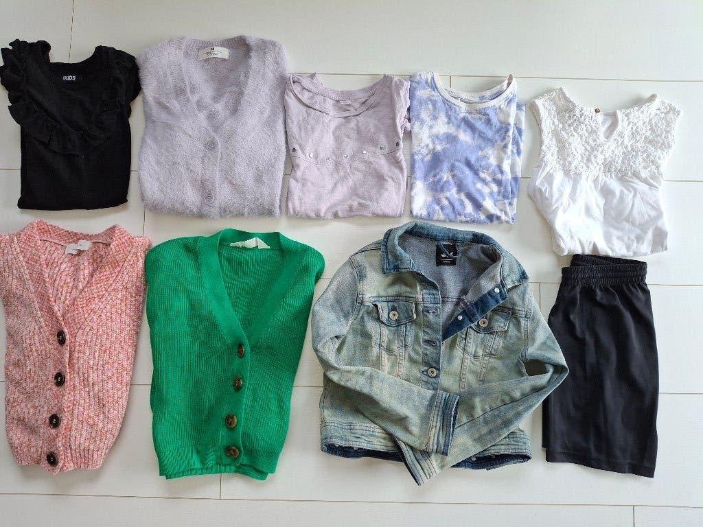 Meisjes kledingpakket maat 134/140 - nette staat, Kinderen en Baby's, Gebruikt, Meisje, Trui of Vest, Diverse merken