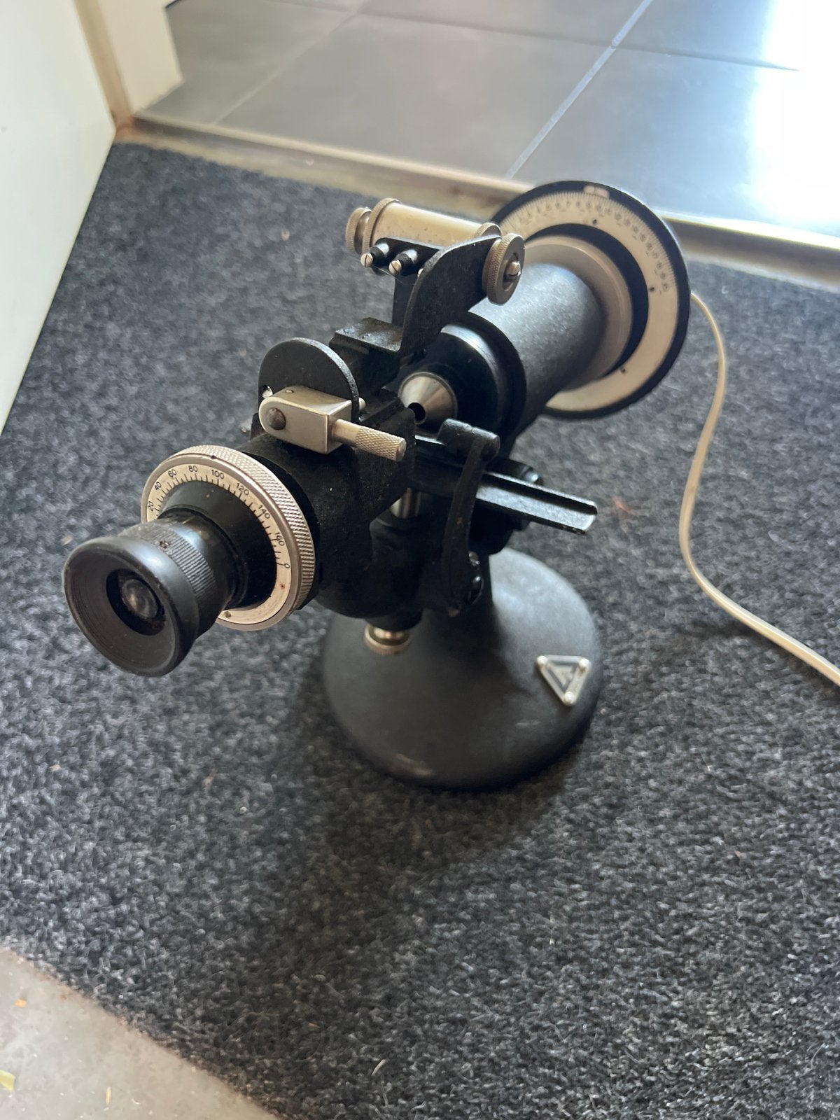 Vintage polarimeter met verlichting, voor educatief gebruik, Ophalen of Verzenden, Gebruikt, Minder dan 400x, Onderdelen of Toebehoren