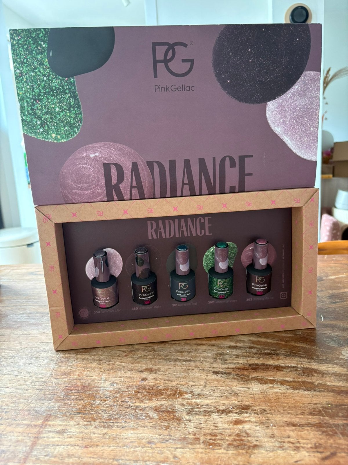 Pink gellac radiance set nieuw, Ophalen of Verzenden, Nieuw, Handen en Nagels