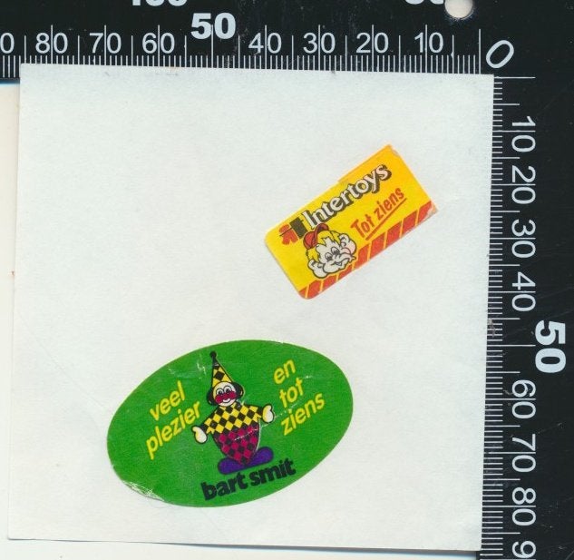 Sticker: Bart Smit - Intertoys, Ophalen of Verzenden, Zo goed als nieuw, Bedrijf of Vereniging