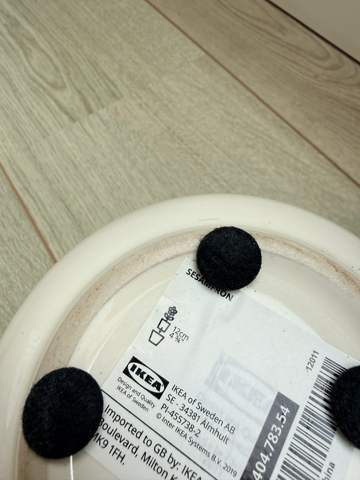 IKEA SESAMFRÖN bloempot binnen, wit, 12 cm, Tuin en Terras, Bloempotten, Ophalen, Rond, Binnen, Zo goed als nieuw