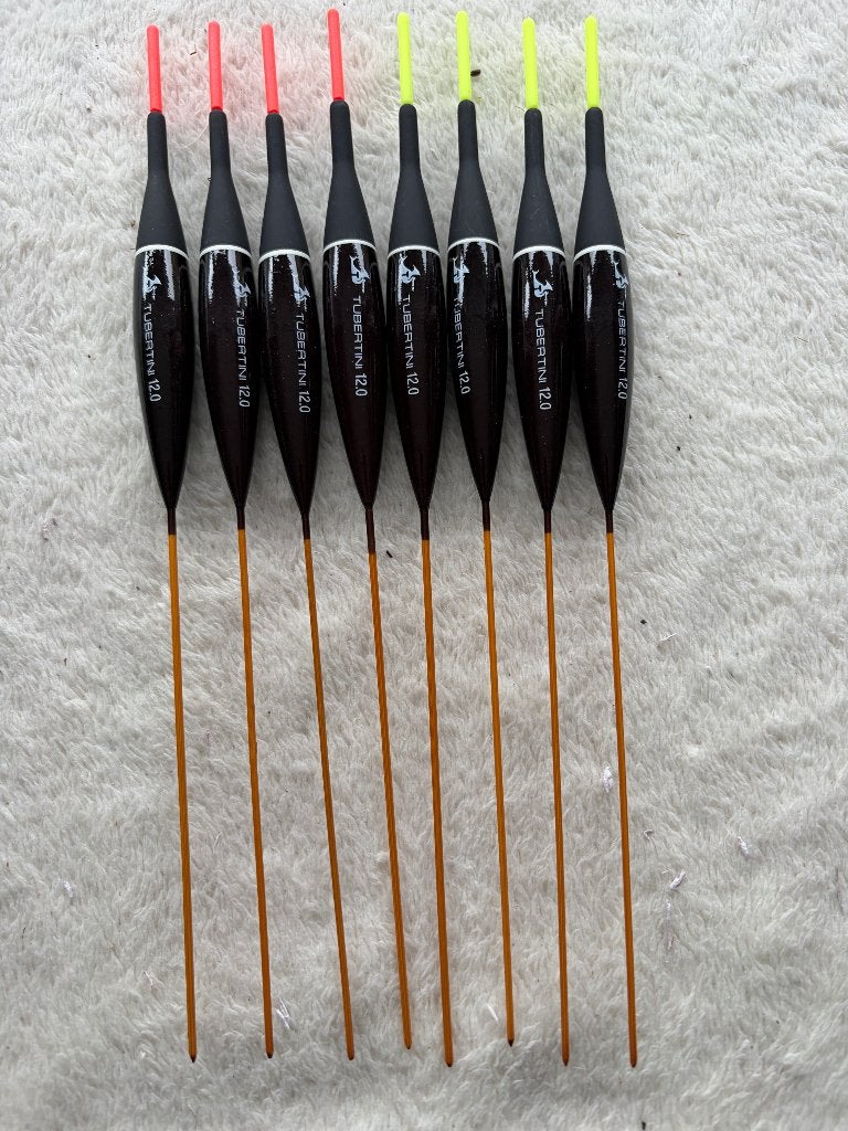 adv 153 / NIEUW set 8 dobbers TUBERTINI, Ophalen of Verzenden, Nieuw, Dobber of Lood