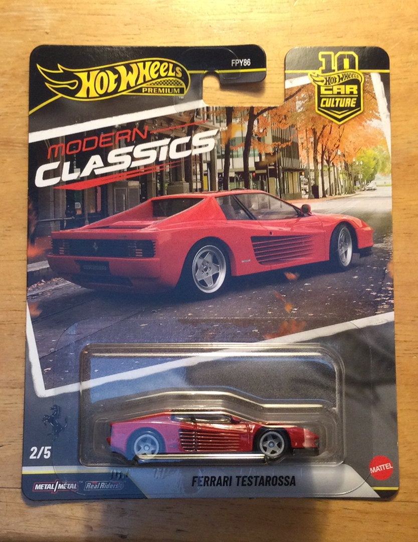 Hot Wheels Ferrari Testarossa Premium modern classics, Hobby en Vrije tijd, Modelauto's | Overige schalen, Ophalen of Verzenden