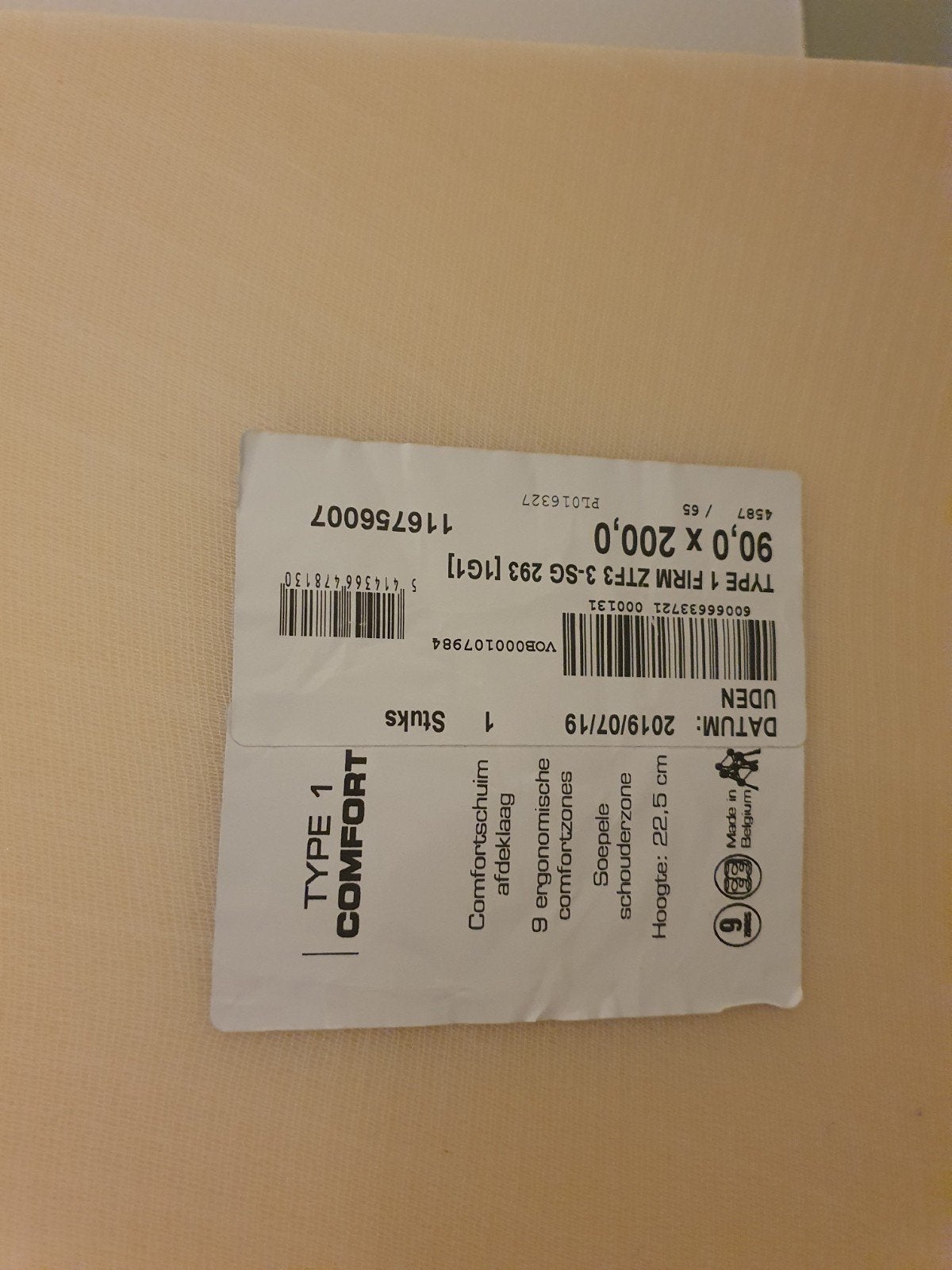 2 boxspringmatrassen 0.90 x 2.00, Ophalen, Eenpersoons, 90 cm