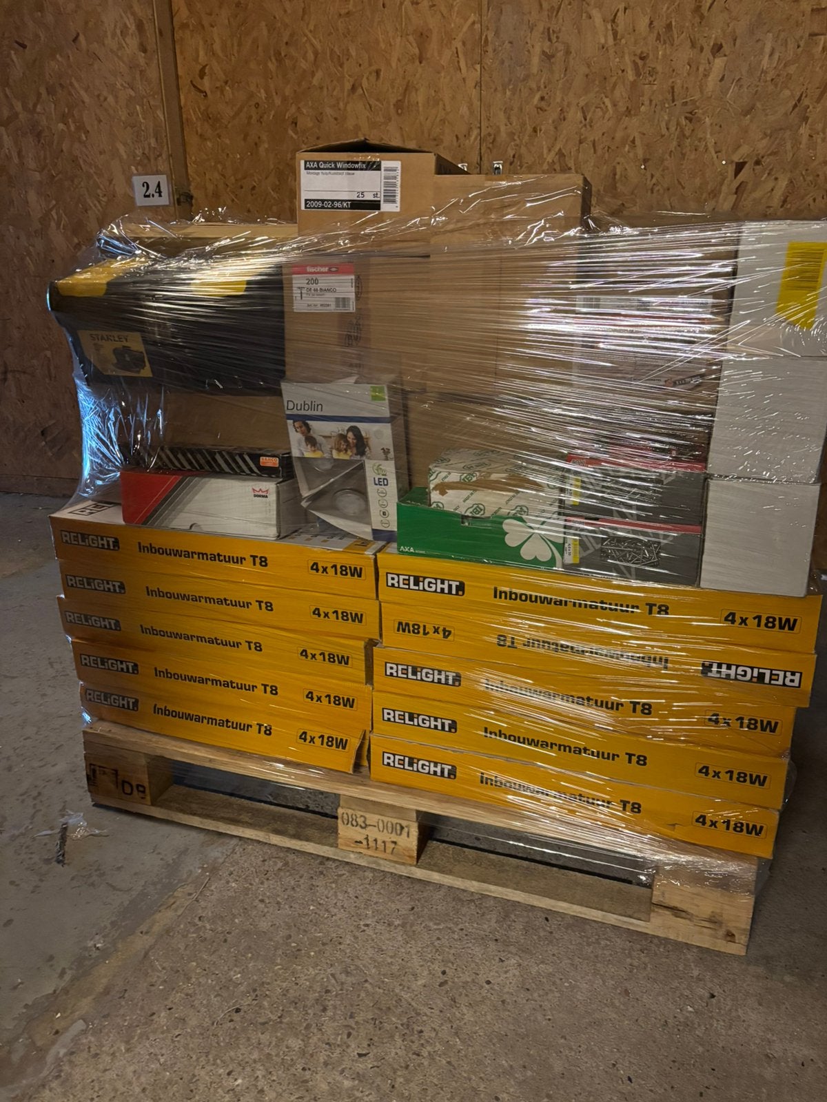 Mix / retour pallet gecontroleerd, Ophalen, Zo goed als nieuw