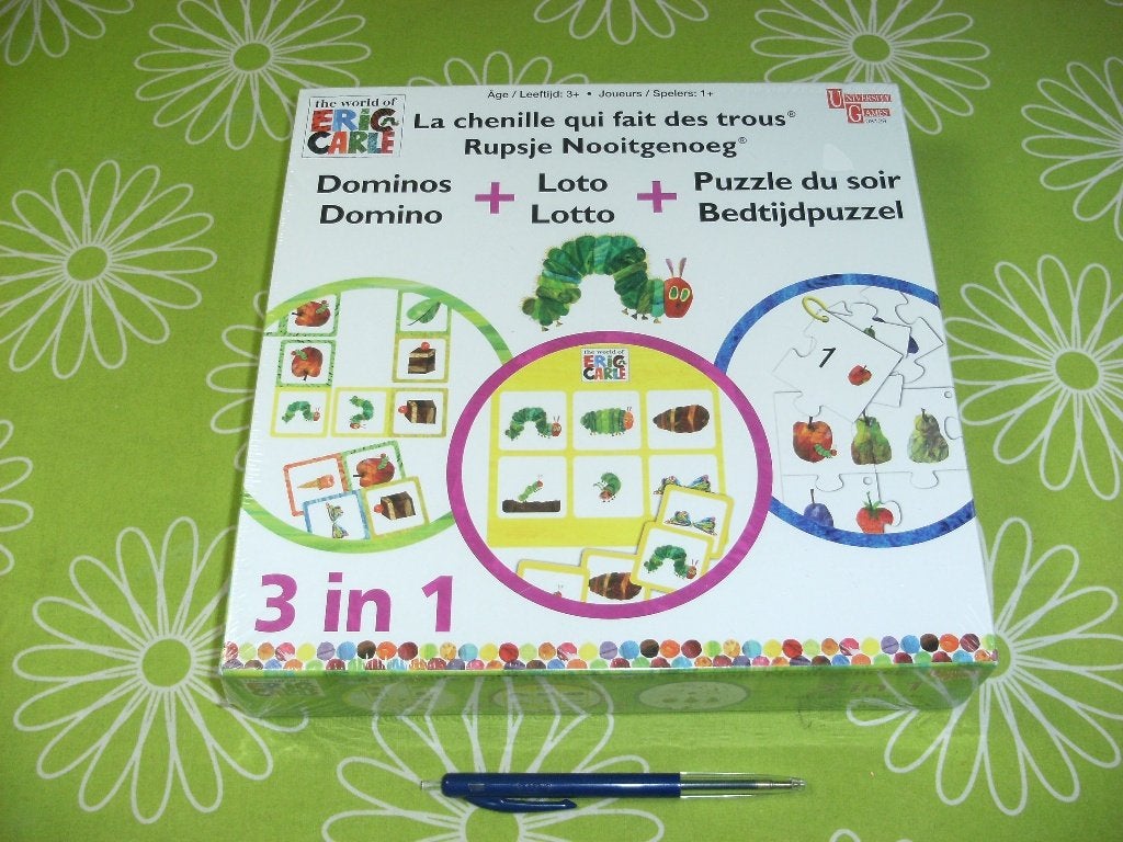 Nieuw in seal: Rupsje Nooitgenoeg 3 spellen in 1, Een of twee spelers, Ophalen of Verzenden, Nieuw