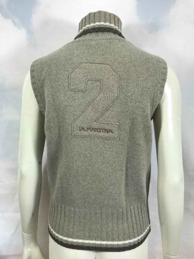La Martina wollen spencer top trui met col maat L (1C5), Tweedehands verkoop, Ophalen of Verzenden, Tweedehands verkoop, Maat 38/40 (M)