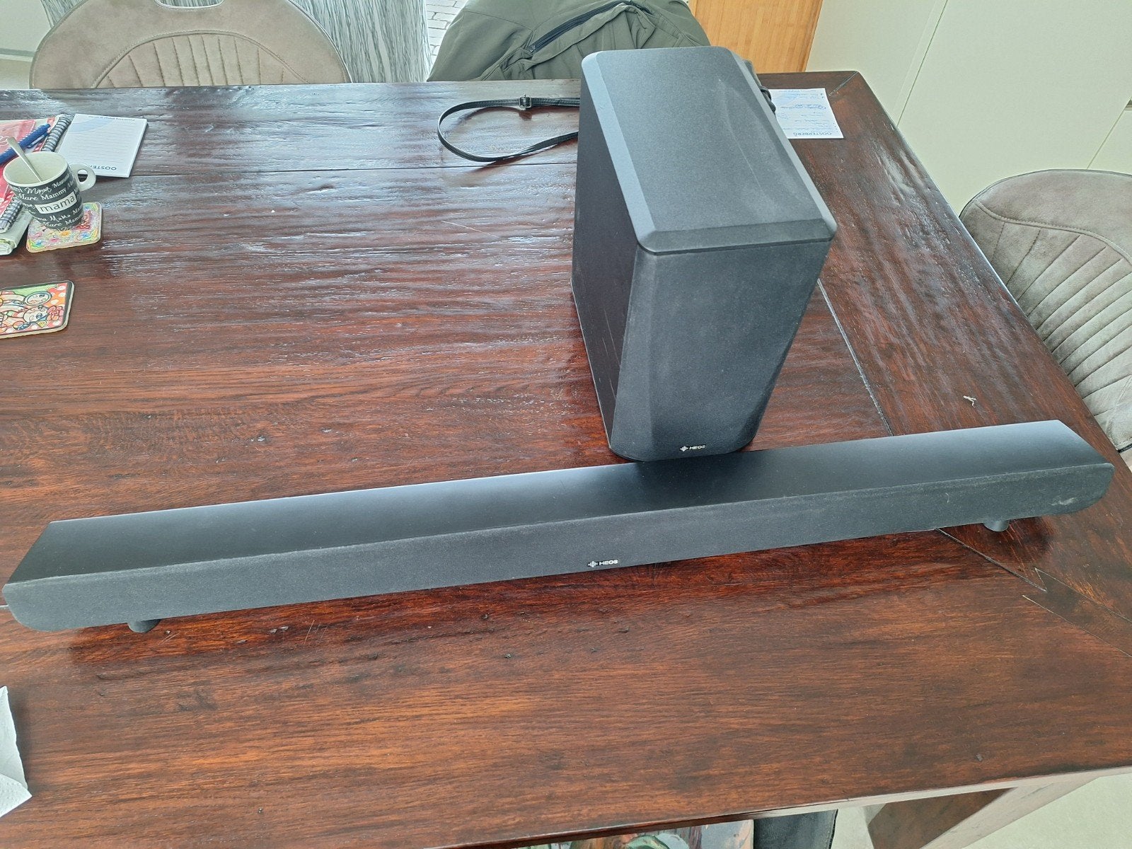 Denon HEOS HomeCinema Soundbar met Subwoofer, Audio, Tv en Foto, Soundbars, Ophalen of Verzenden, Met externe subwoofer, Gebruikt