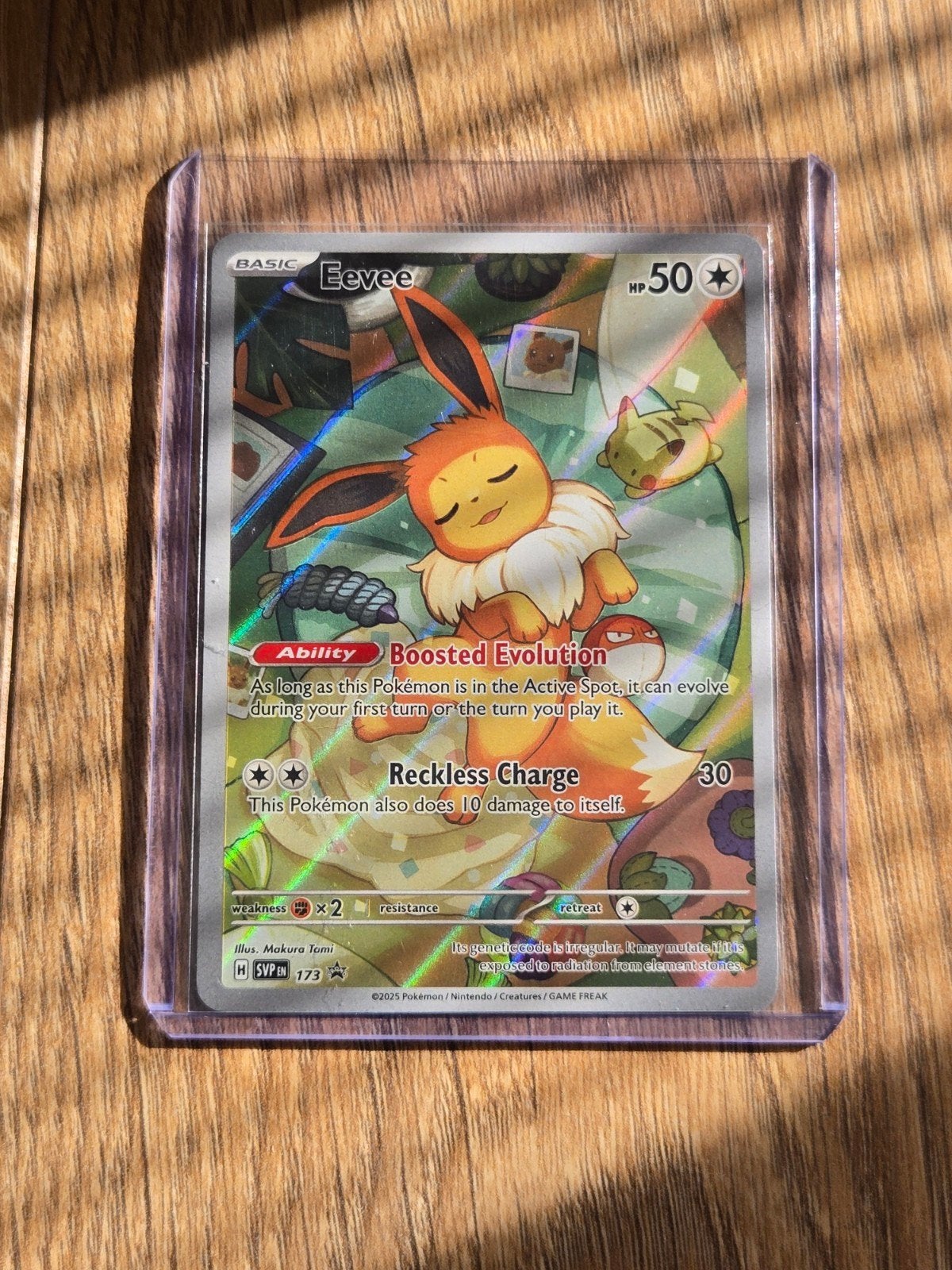 Eevee Promo #173 Prismatic Evolution ETB Kaart, Ophalen of Verzenden, Zo goed als nieuw, Losse kaart