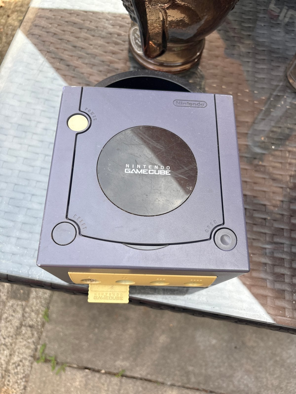 Nintendo GameCube met 2 controllers, Ophalen, Gebruikt, Paars, Met 2 controllers