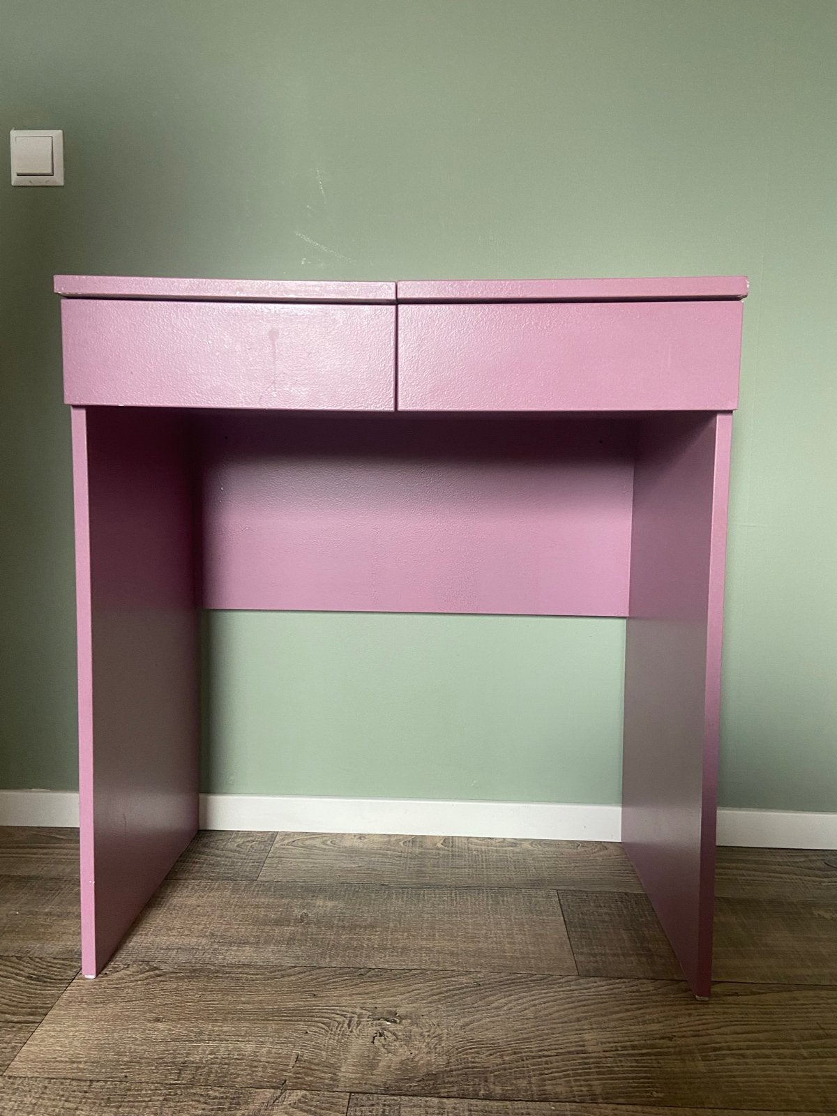Leuke IKEA kaptafel met spiegel en lades, Huis en Inrichting, Gebruikt, Minder dan 100 cm, Hout, 50 tot 100 cm