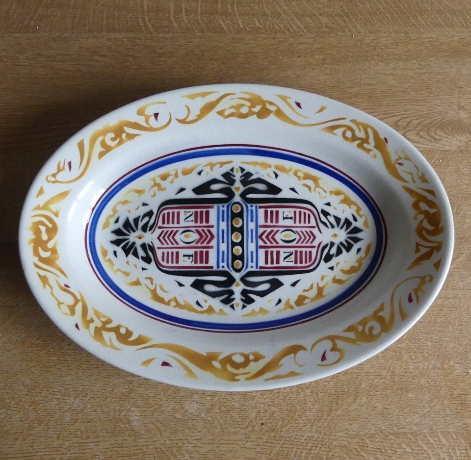 NOF Calve schaal 1924 antiek Petrus Regout, Ophalen of Verzenden