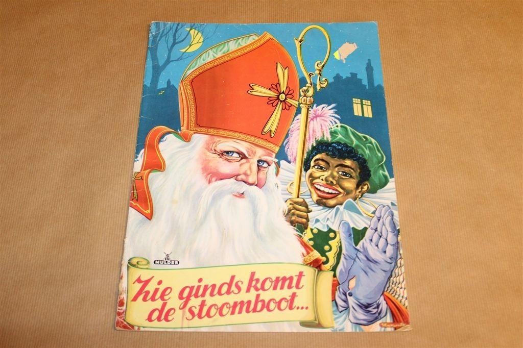 Vintage Prentenboek Zie Ginds Komt de Stoomboot [1963], Diversen, Sinterklaas, Gebruikt, -, -, Ophalen of Verzenden