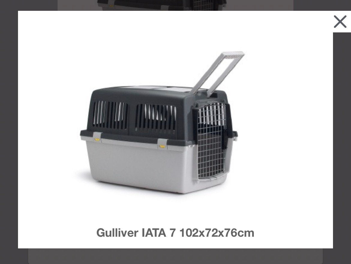 Reismand hondenvervoer Gulliver IATA 7 102x72x76cm, Dieren en Toebehoren, Transportboxen, Ophalen, Zo goed als nieuw