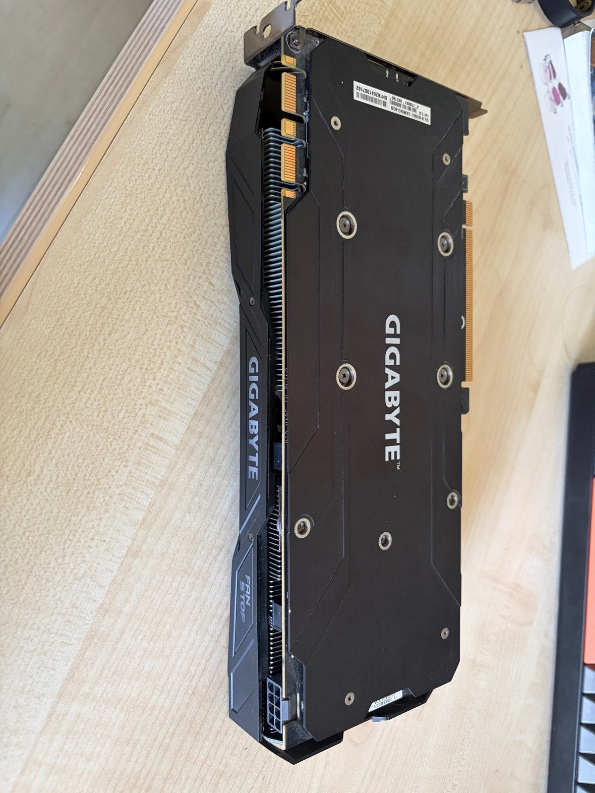Gigabyte GeForce GTX 1070 8GB Videokaart, Computers en Software, Videokaarten, PCI-Express 3, Gebruikt, HDMI, Ophalen of Verzenden