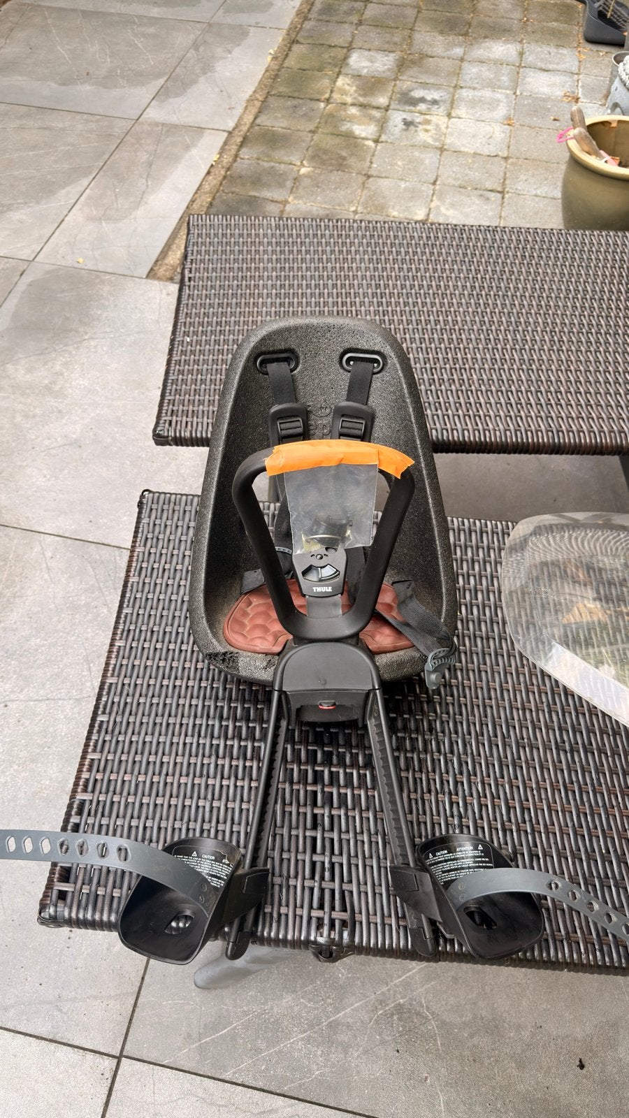 Thule Yepp Mini voorzitje incl. windscherm + sleutels, Ophalen, Voorzitje, 0 t/m 13 kg, Gebruikt