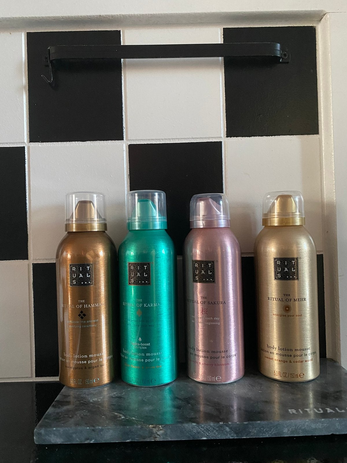 Rituals of sakura/karma/mehr/hammam bodymousse, Sieraden, Tassen en Uiterlijk, Ophalen of Verzenden, Nieuw, Bad & Douche