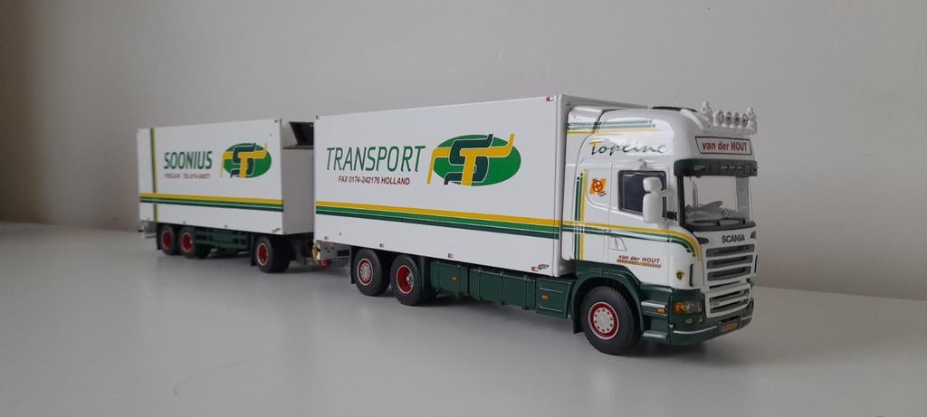 Wsi Scania R5 Soonius,  Van der Hout, Hobby en Vrije tijd, Modelauto's | 1:50, Ophalen of Verzenden, Nieuw, Bus of Vrachtwagen