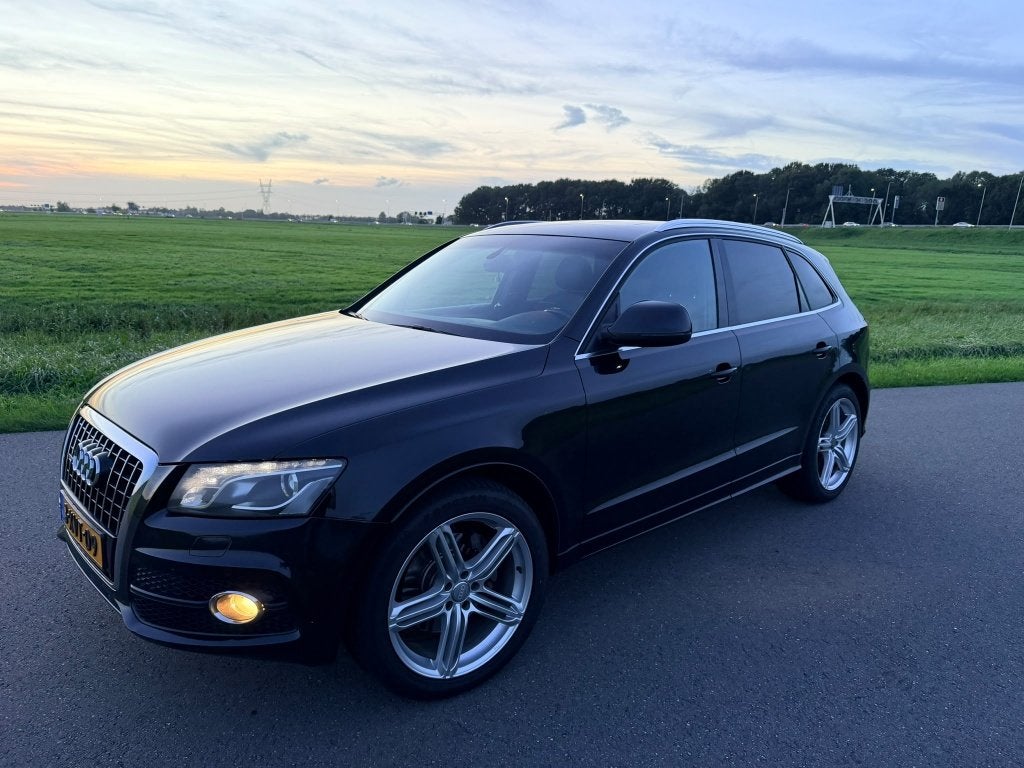 Audi Q5 2.0 Tfsi Hybrid Quattro 245pk 2012 Zwart S line, Auto's, Automaat, Zwart, Vierwielaandrijving, SUV of Terreinwagen