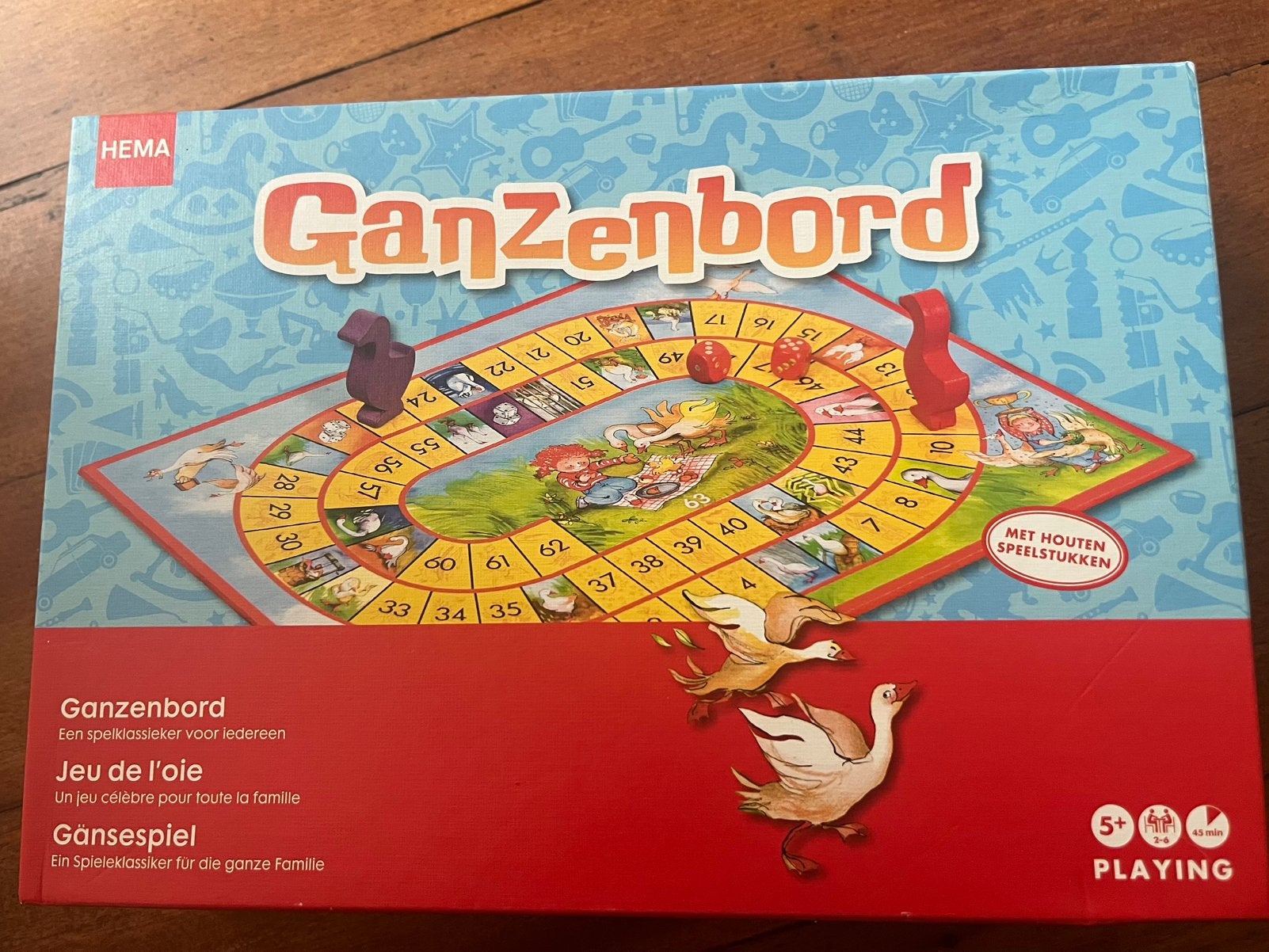 Ganzenbord Hema, Ophalen of Verzenden, Zo goed als nieuw