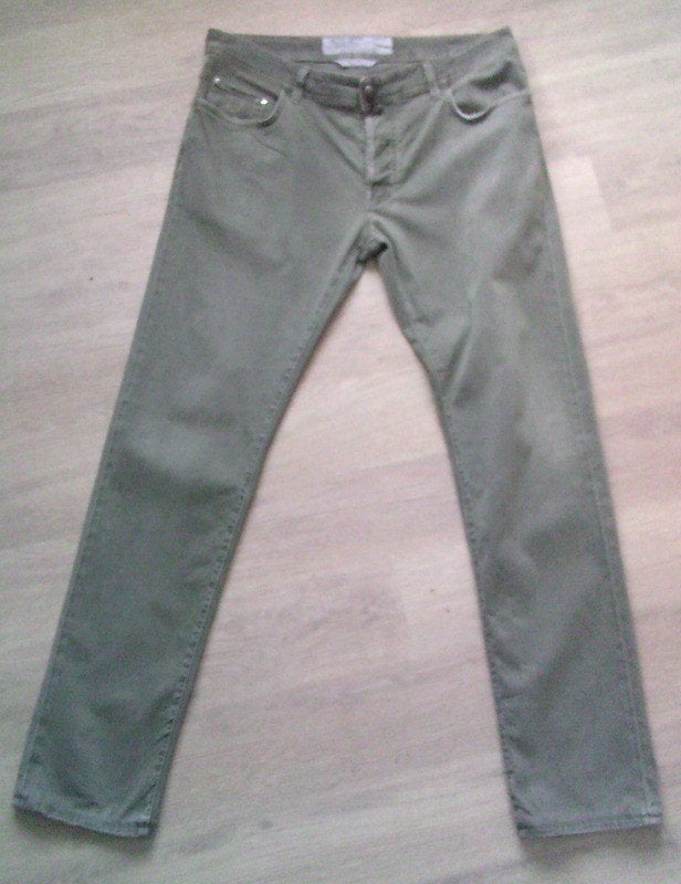 JACOB COHEN groene handmade groene spijkerbroek maat 36 [46], Kleding | Heren, Spijkerbroeken en Jeans, Overige kleuren, Verzenden