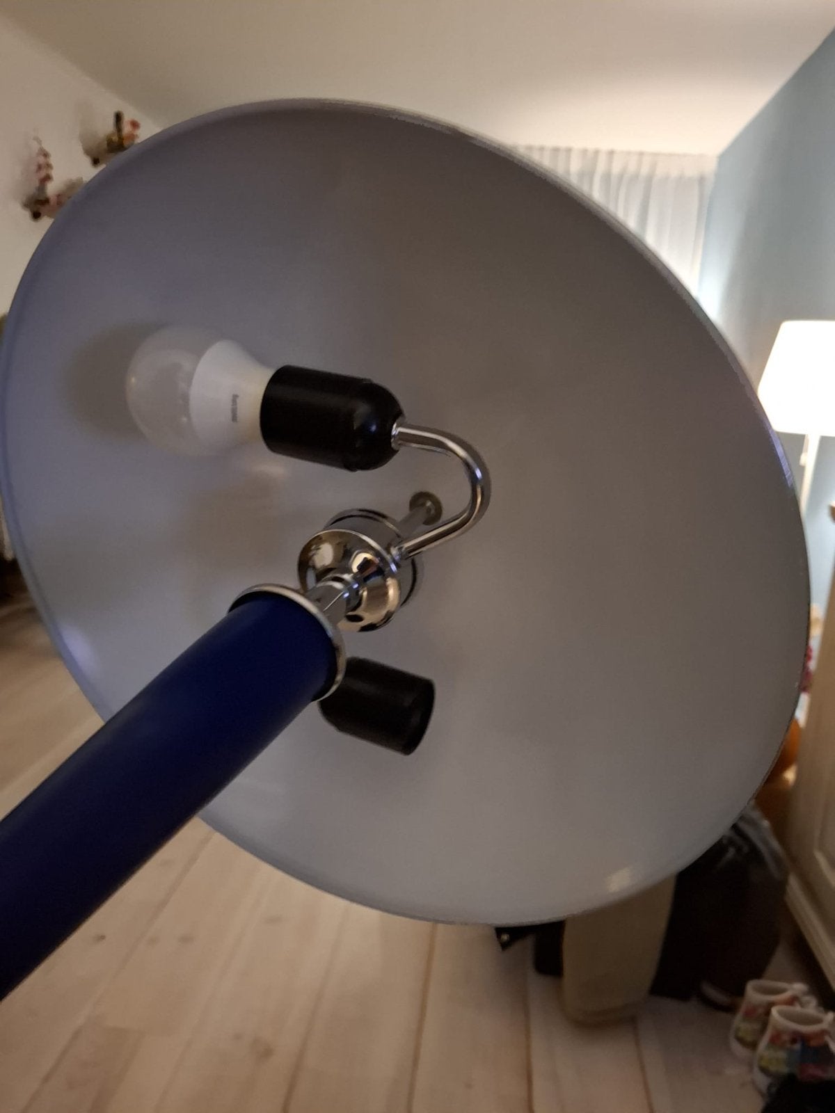 Prachtige vintage vloerlamp, werkt nog perfect!, Ophalen, Gebruikt, Metaal, 100 tot 150 cm