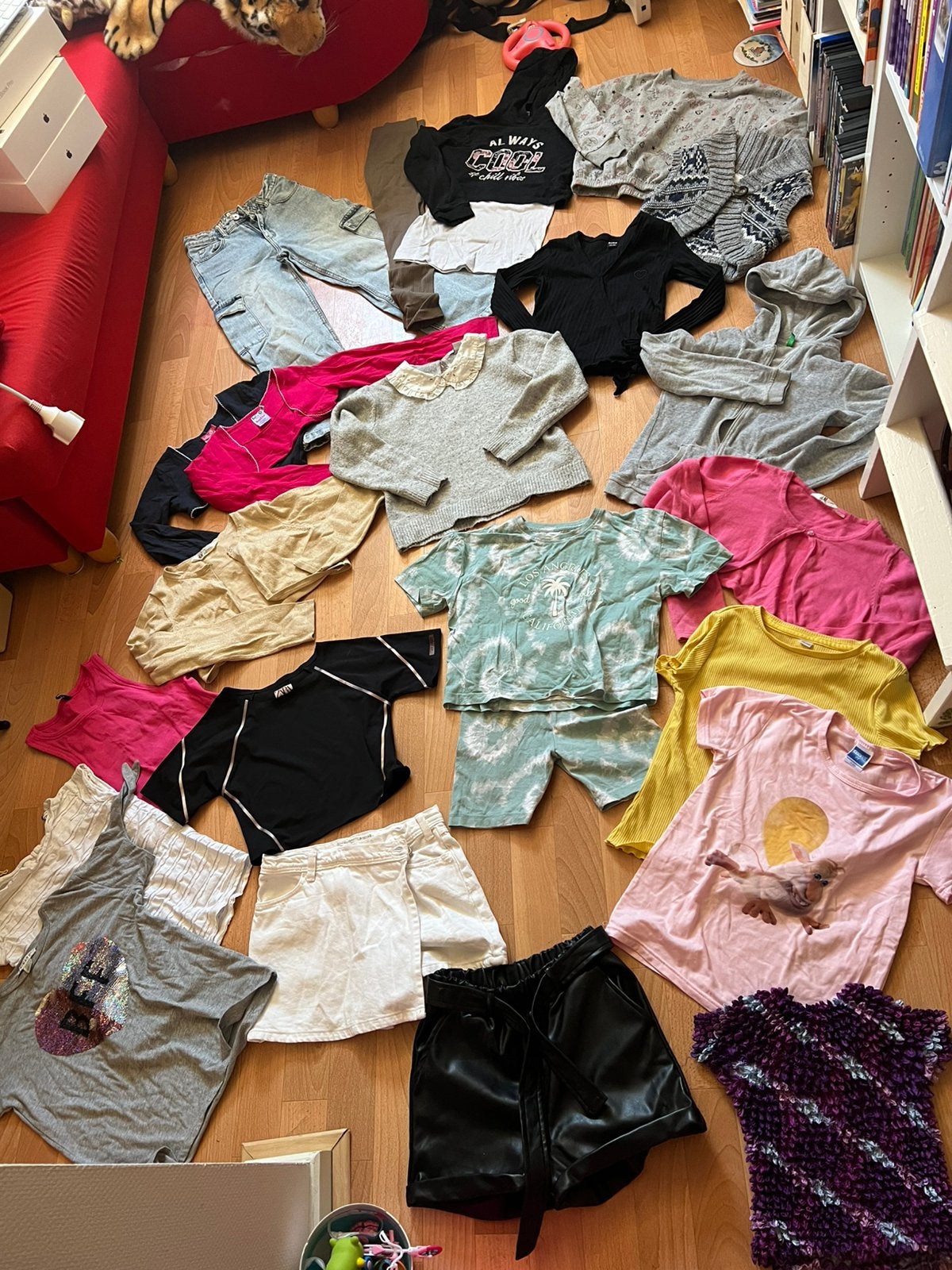 Kleding pakket, maat 140, broek, shirts, vestjes etc, Ophalen of Verzenden, Zo goed als nieuw, Maat 140