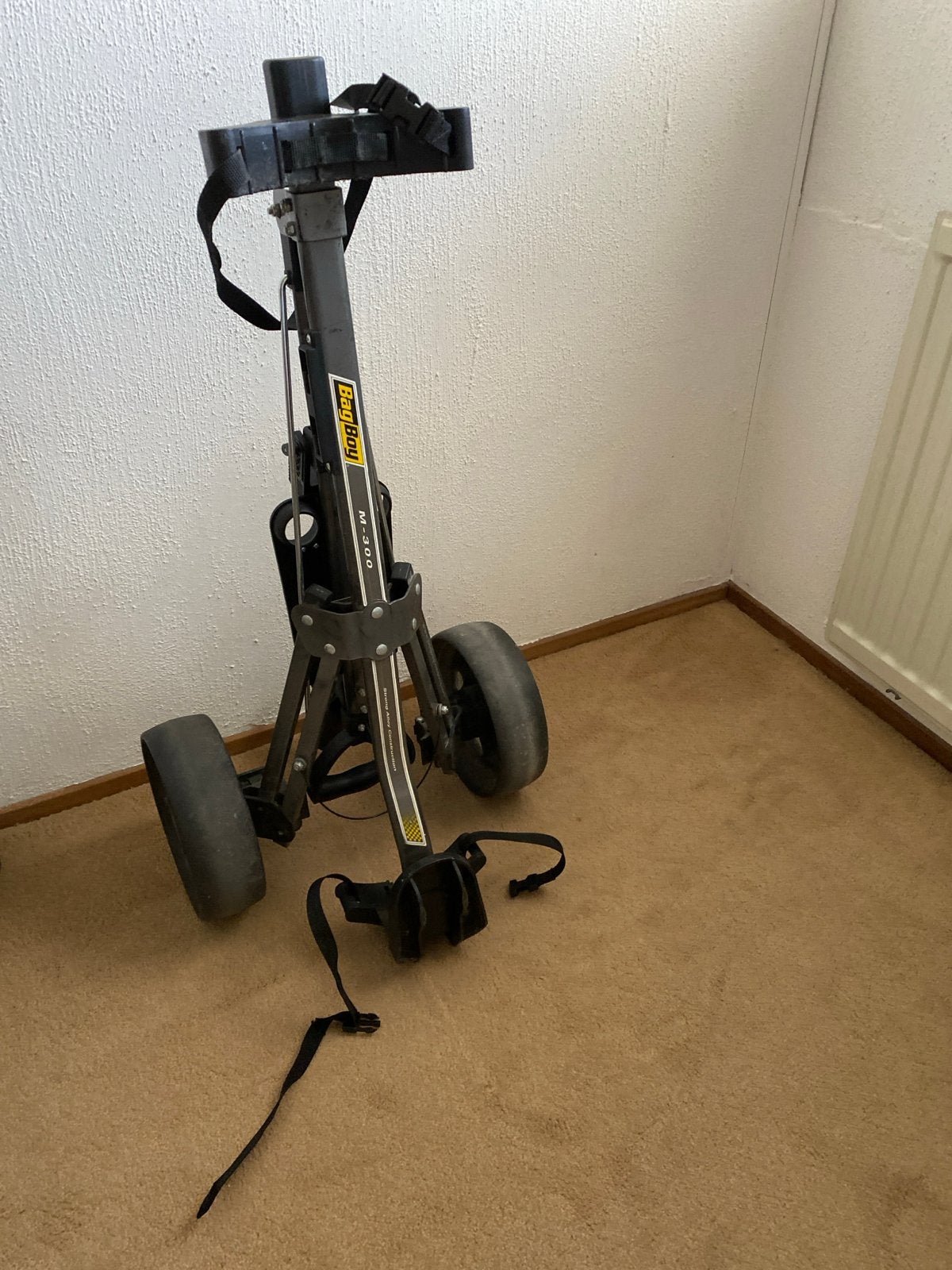 Bag Boy M-300 Golfkar - Gebruikt, Sport en Fitness, Ophalen, Gebruikt, Golfkar, Overige merken