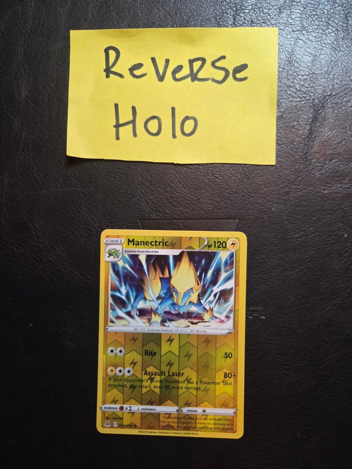 Manectric 055/196 lost origin, Ophalen of Verzenden, Zo goed als nieuw