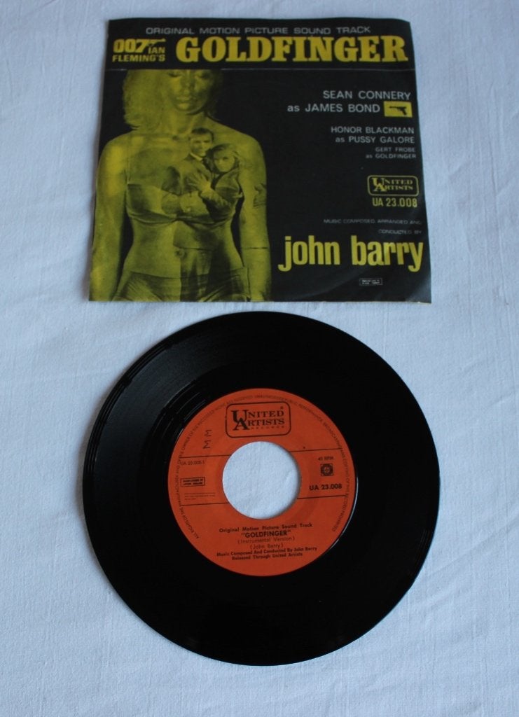 John Barry - goldfinger, Cd's en Dvd's, Ophalen of Verzenden, Gebruikt, 7 inch, Pop