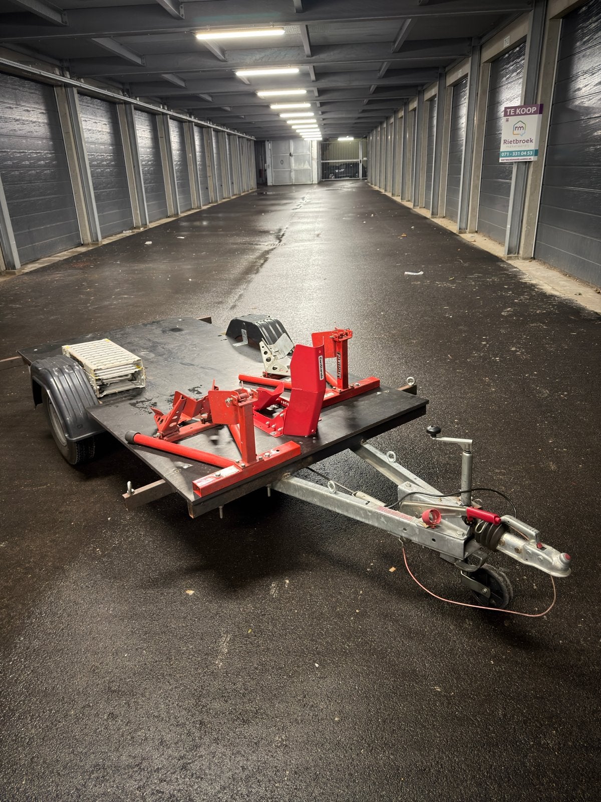 Motortrailer met wielklemmen., Auto diversen, Ophalen, Gebruikt