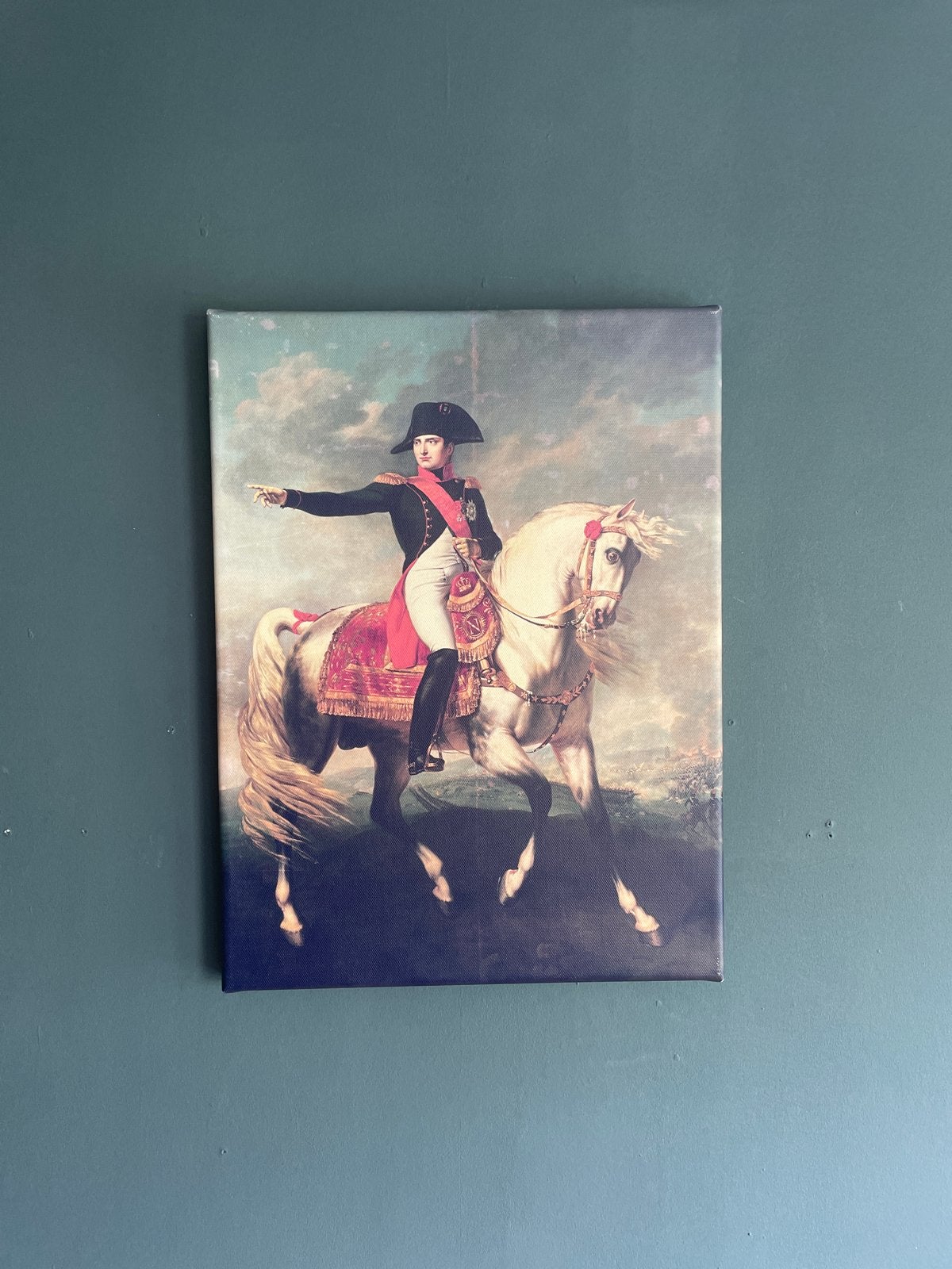 2x Napoleon Canvasschderijen op Canvas - David & Chabord, Doek, Portret of Personen, Ophalen of Verzenden, Klassiek