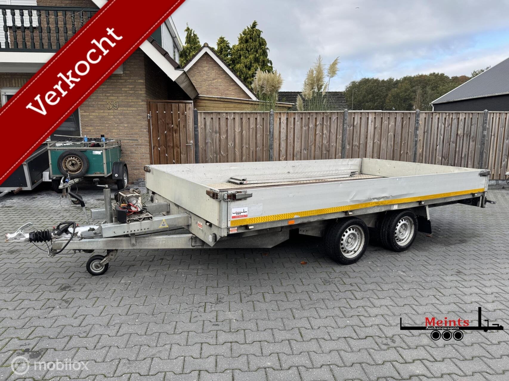 Eduard plateauwagen multitransporter aanhanger 400x220 3500K, Gebruikt
