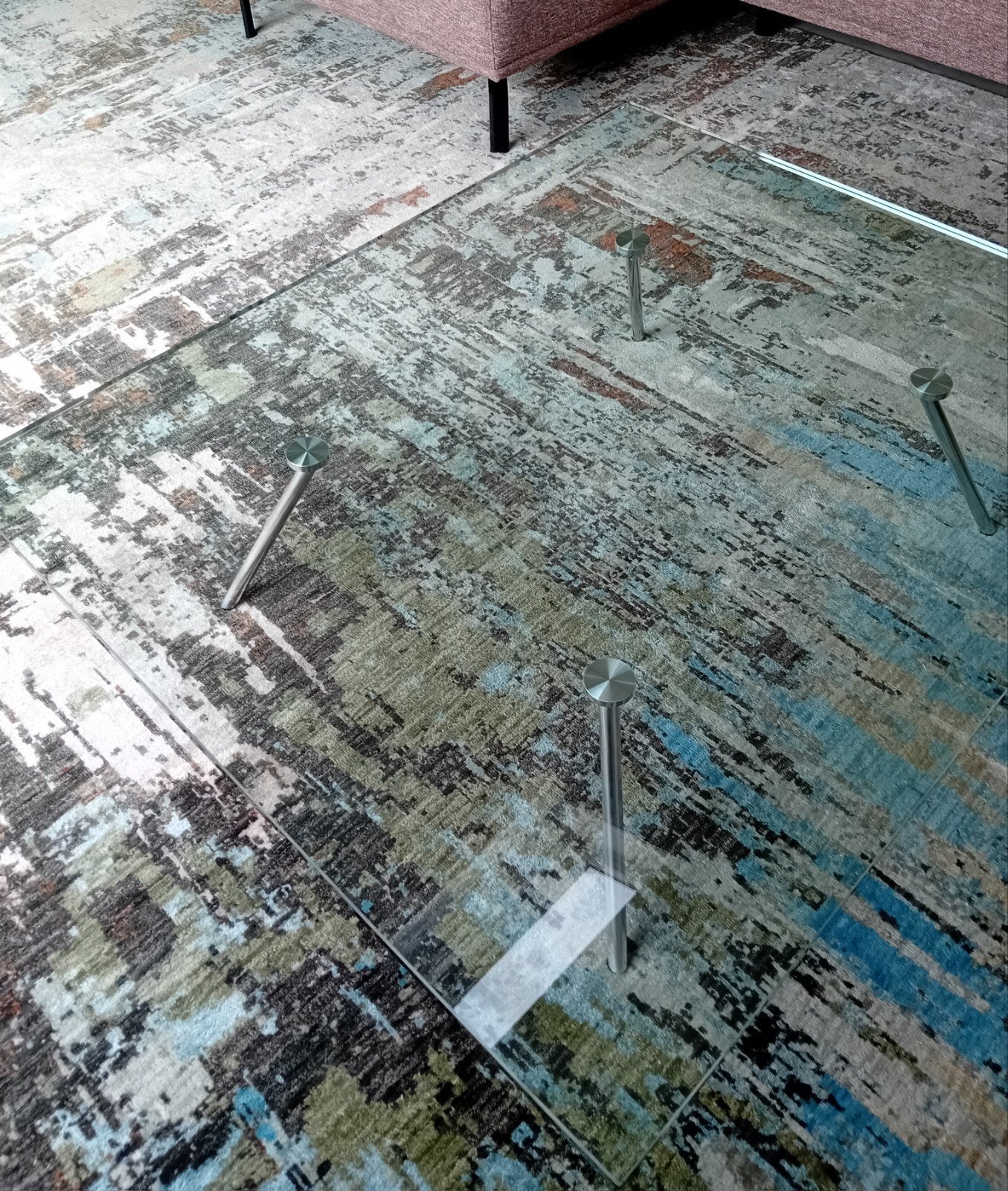 Maupertuus design salontafel 120x100x30 cm. te koop, Ophalen, 100 tot 150 cm, 50 tot 100 cm, Glas