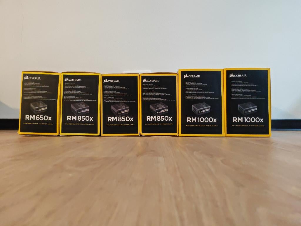 Corsair RM650x / RM850x / RM1000x – 80+ Gold, Computers en Software, Interne voedingen, Ophalen of Verzenden, Gebruikt