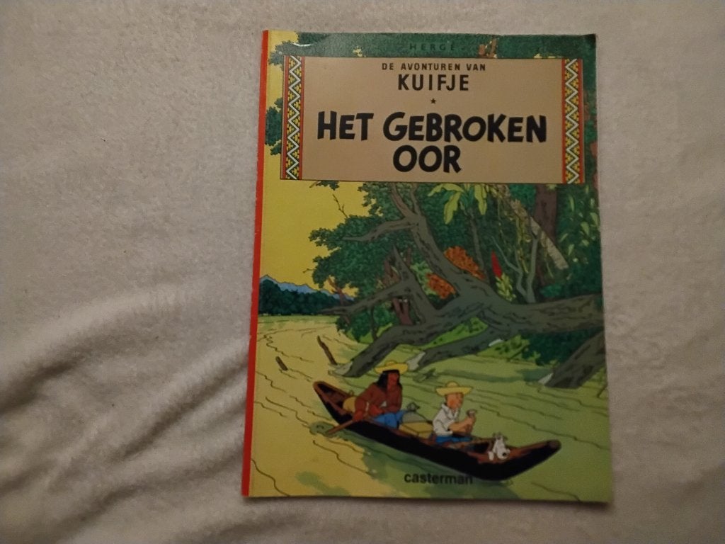 1945 kuifje tintin het gebroken oor, Boeken, Eén stripboek, Ophalen of Verzenden, Gelezen