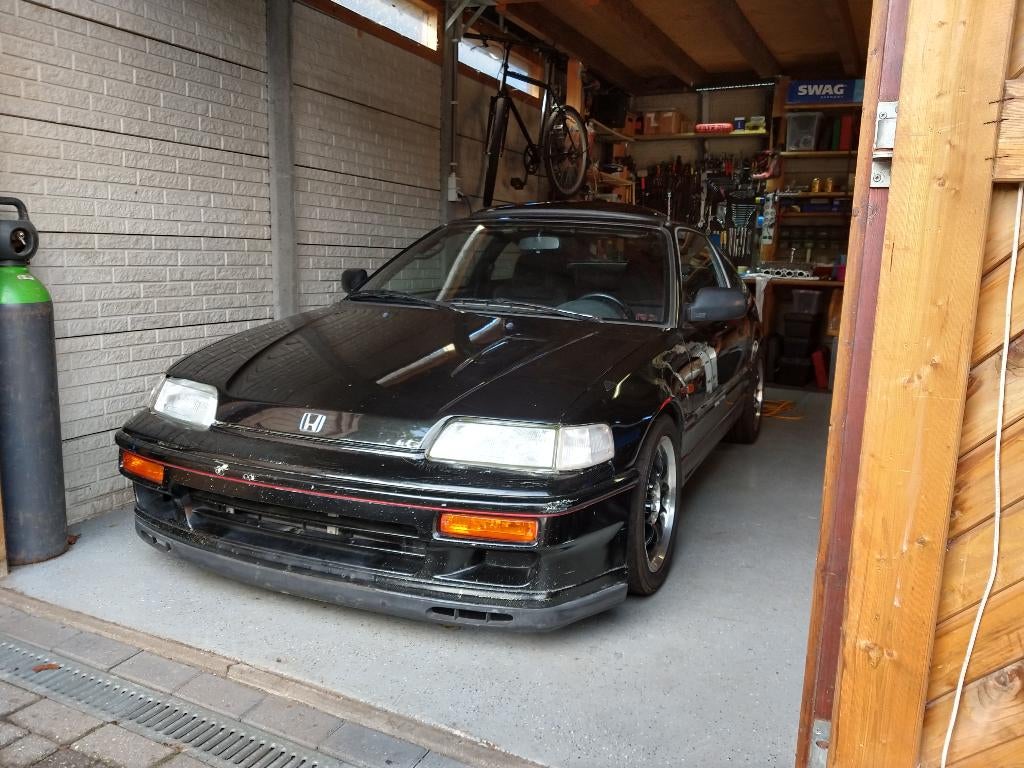 Honda CRX ED9 1.6 16V DOHC, 4 cilinders, 1600 cc, Zwart, Handgeschakeld