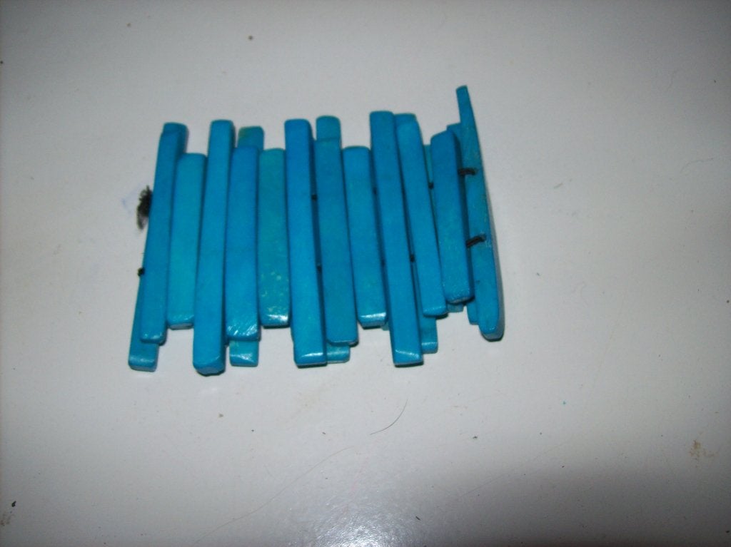 Armband Blauwe Fraaie Stenen Mooi Rekmodel, Overige materialen, Met bedels of kralen, Nieuw, Verzenden
