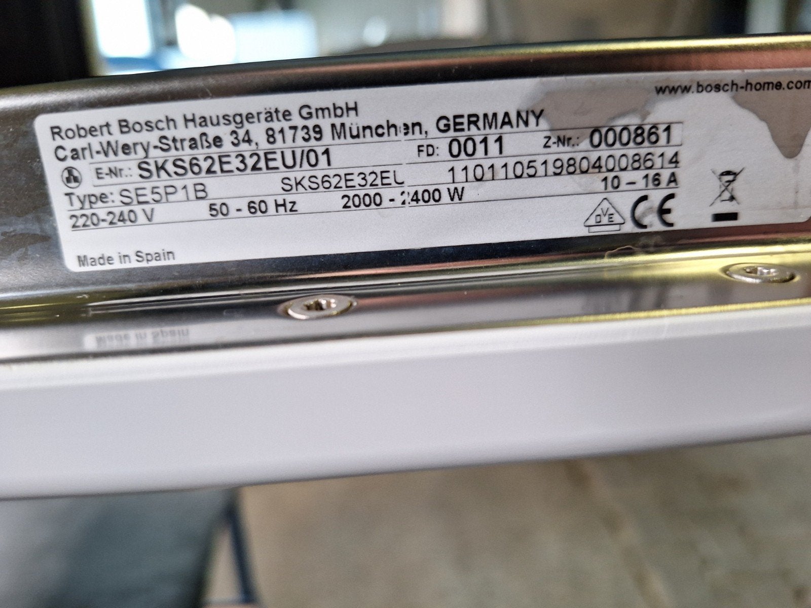 Bosch tafelmodel vaatwasser - Perfect voor klein huishouden, Minder dan 85 cm, Zo goed als nieuw, Onbekend, Energieklasse A of zuiniger