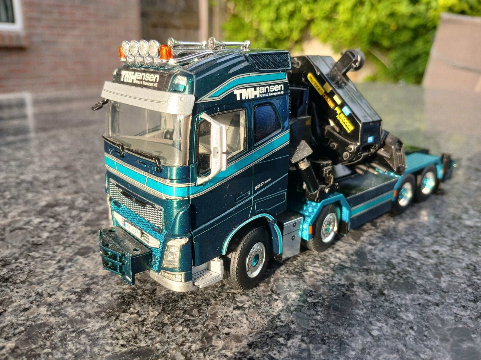 TM Hansen Volvo met autolaadkraan, Ophalen of Verzenden, Bus of Vrachtwagen