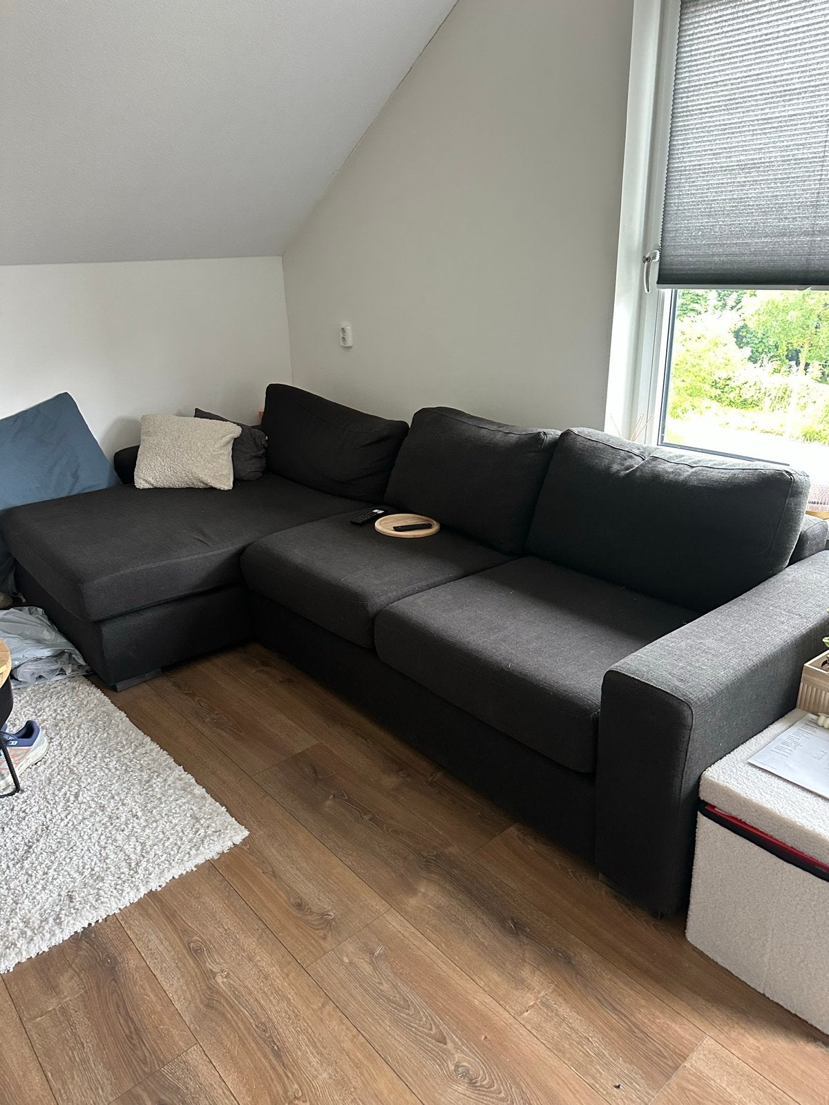 Goossens hoekbank, Ophalen, 250 tot 300 cm, Gebruikt, 100 tot 125 cm
